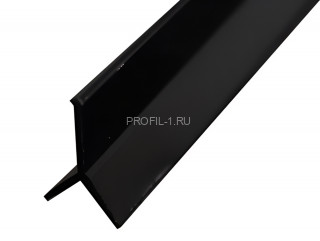 Алюминиевый Y-образный профиль ПО-97 черный матовый 2,7м