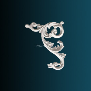 Декоративный орнамент Перфект G2337L левый белый 500х400х35 мм