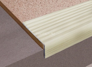 Алюминиевый порог угловой 20х40 мм с рифлением Д16 КД Дуб жемчужный 2,7 м (упаковка 10 штук) Алюминиевый порог угловой 20х40 мм с рифлением Д16 КД Дуб жемчужный 2,7 м (упаковка 10 штук)