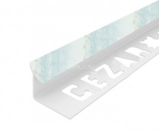 Внутренний угол ПВХ закладной для плитки 7 мм Cezar 226 Бледно-зеленый мрамор 2,5 м (10 штук) Внутренний угол ПВХ закладной для плитки 7 мм Cezar 226 Бледно-зеленый мрамор 2,5 м (10 штук)