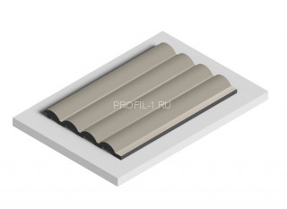 Декоративная панель HiWood LV140 BR487 бежевая 12х120 мм 2,7 м