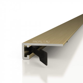 Алюминиевый микроплинтус Decaro M15A Brass Brush цвет латунный браш 2 м Алюминиевый микроплинтус Decaro M15A Brass Brush цвет латунный браш 2 м
