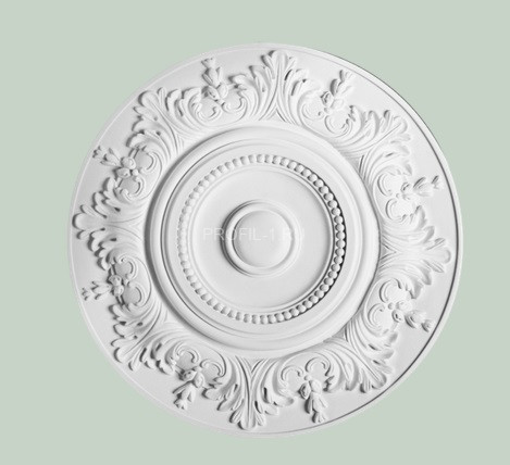 Потолочная розетка Orac Decor R17 белая полиуретан 470 мм