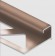 Профиль С-образный для плитки угловой внутренний 10 мм алюминий PV54-07 бронза блестящая 2,7 м