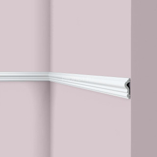 Молдинг NMC Walstyl WL11 белый полистирол 15х50 мм 200 см