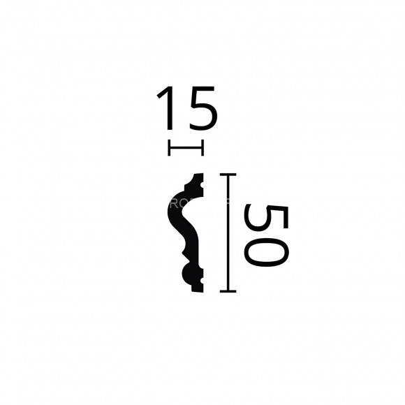 Молдинг NMC Walstyl WL11 белый полистирол 15х50 мм 200 см Молдинг NMC Walstyl WL11 белый полистирол 15х50 мм 200 см