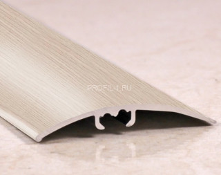 Порог с дюбелем алюминиевый 40 мм Cezar LWSZ 40 ясень 2,0 м Порог с дюбелем алюминиевый 40 мм Cezar LWSZ 40 ясень 2,0 м