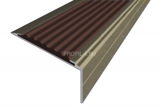 Противоскользящий порог алюминиевый угловой 26х50 мм АУ-50-Анод шампань-темно-коричневый 2,0 м Противоскользящий порог алюминиевый угловой 26х50 мм АУ-50-Анод шампань-темно-коричневый 2,0 м