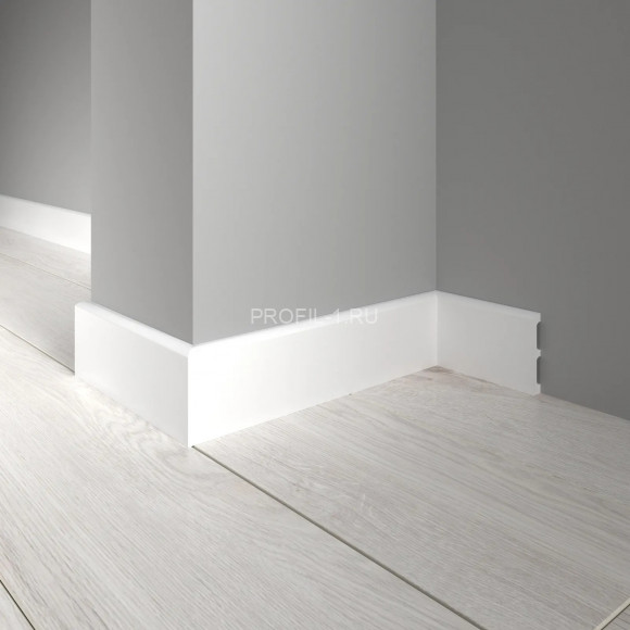Напольный плинтус Decor-Dizayn 706-115 полистирол белый, под покраску 80х13х2400 мм Напольный плинтус Decor-Dizayn 706-115 полистирол белый, под покраску 80х13х2400 мм