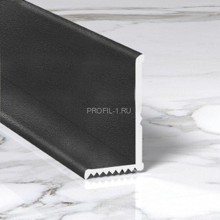 Алюминиевый уголок внутренний разнополочный 12х20 мм ПВ-206 черный муар 2.7 м Алюминиевый уголок внутренний разнополочный 12х20 мм ПВ-206 черный муар 2.7 м