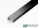 П-профиль бордюрный 10х20 мм из нержавеющей стали SS 304 FSUP20-BS S.S.304 черный сатинированный 2.7 м