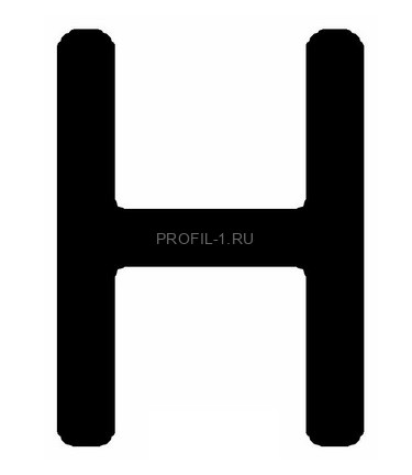 Алюминиевый Н-профиль под 4 мм ОП-501 АД31 Т1-3000 серебро матовое 3 м