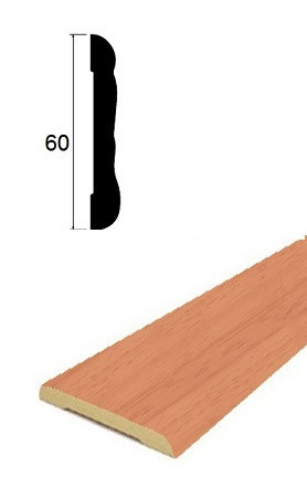 Наличник ПВХ 60 мм Lemal 22060 Цвет 0020 Вишня 2,2 м