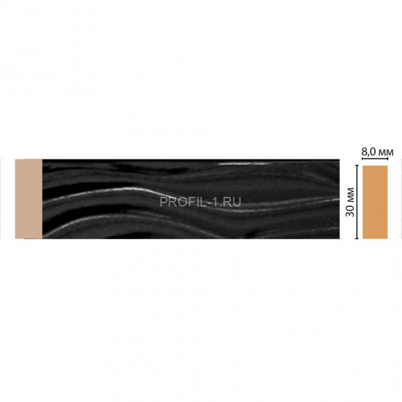 Молдинг DECOMASTER D044-195 (30x8x2400) цвет Черный глянец Молдинг DECOMASTER D044-195 (30x8x2400) цвет Черный глянец