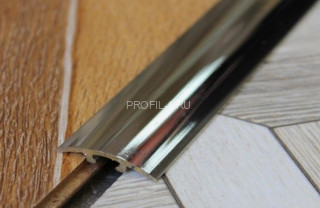 Латунный порог разноуровневый округлый STP 30 OC 30 хром 2,7м Латунный порог разноуровневый округлый STP 30 OC 30 хром 2,7м