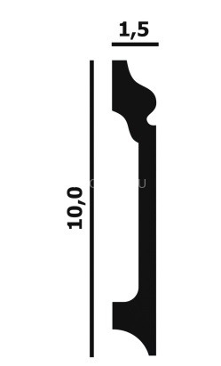 Напольный плинтус Перфект Плюс P56 100 мм 200 см Напольный плинтус Перфект Плюс P56 100 мм 200 см