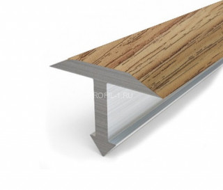 Алюминиевый профиль Т-образный 18 мм Т-18 КД Дуб золотой 2,7 м (упаковка 10 штук)