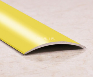 Алюминиевый порог одноуровневый 30 мм ПО-30 золото глянец 2,7 м