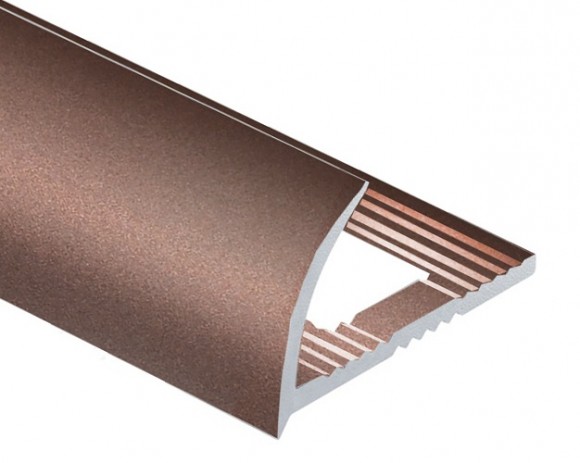 Профиль С-образный алюминий для плитки 8 мм PV07-14 eco розовый матовый 2,7 м