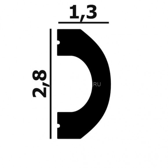Молдинг Перфект Плюс P127 белый дюрополимер 13х28 мм 200 см Молдинг Перфект Плюс P127 белый дюрополимер 13х28 мм 200 см