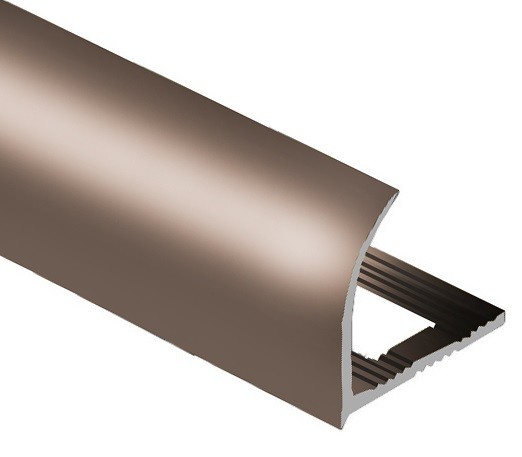 Профиль для плитки С-образный внешний алюминий 10 мм PV23-07 бронза блестящая 2,7 м