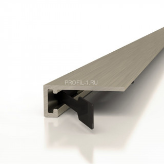 Алюминиевый микроплинтус Decaro M15A Titanium Brush титан 2 м Алюминиевый микроплинтус Decaro M15A Titanium Brush титан 2 м