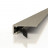 Алюминиевый микроплинтус Decaro M15A Titanium Brush титан 2 м