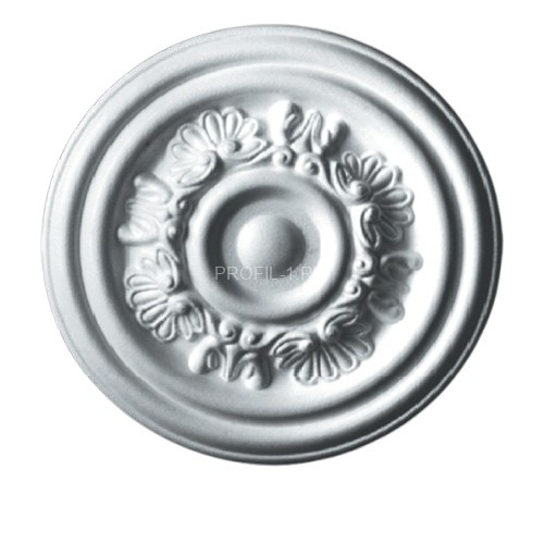 Потолочная розетка Glanzepol R-2 235 мм белая полистирол Потолочная розетка Glanzepol R-2 235 мм белая полистирол