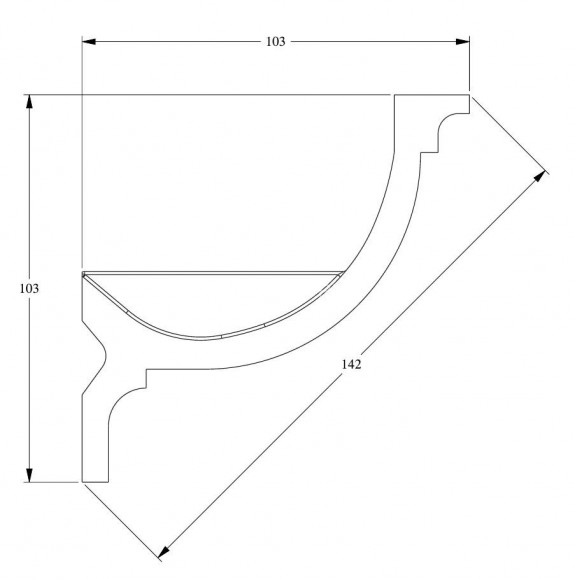 Гибкий потолочный плинтус для скрытого освещения Orac Decor Purotouch C902F белый полиуретан 103х103 мм 2м Гибкий потолочный плинтус для скрытого освещения Orac Decor Purotouch C902F белый полиуретан 103х103 мм 2м