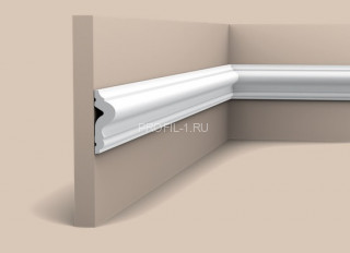 Гибкий молдинг Orac Decor Duropolymer PX175F белый полистирол 50х17 мм 2м