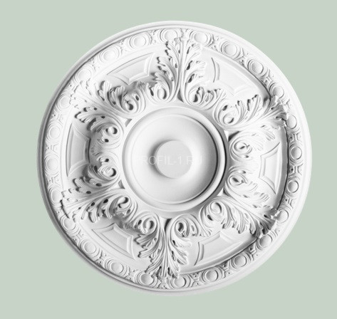 Потолочная розетка Orac Decor R18 белая полиуретан 490 мм