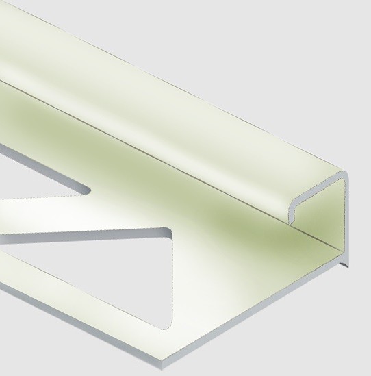 Профиль С-образный для плитки угловой внутренний 10 мм алюминий PV54-17 титан блестящий 2,7 м