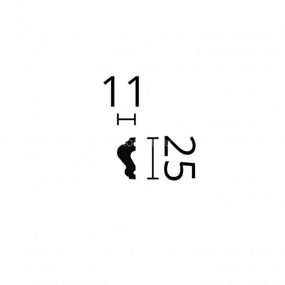 Молдинг NMC Walstyl WL12 белый полистирол 11х25 мм 200 см Молдинг NMC Walstyl WL12 белый полистирол 11х25 мм 200 см