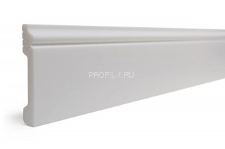Напольный плинтус Decor-Dizayn 005-115 полистирол белый, под покраску 79х13х2400 мм