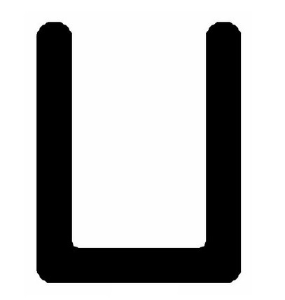 Алюминиевый П-профиль под 4 мм ОП-502 АД31 Т1-3000 3 м