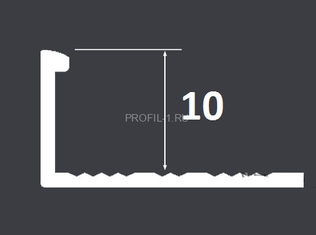 Профиль L-образный 10 мм LP 10Cezar PVL02 LC латунь хром 2,7 м