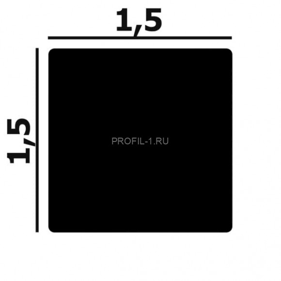 Молдинг Перфект Плюс P130 белый дюрополимер 15х15 мм 200 см