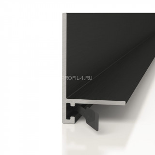 Алюминиевый микроплинтус Decaro ML15A Black черный 2 м Алюминиевый микроплинтус Decaro ML15A Black черный 2 м