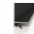 Алюминиевый микроплинтус Decaro ML15A Black черный 2 м