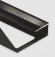 Профиль для ламината оконечный Panel L с рифлением алюминий 12 мм PV45-18 черный матовый 2,7 м