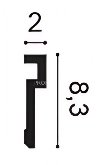 Молдинг Orac Decor Duropolymer PX198 белый дюрополимер 20х83 мм 2м