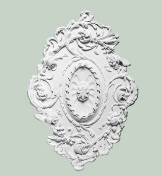 Потолочная розетка Orac Decor R22 белая полиуретан 775х530 мм