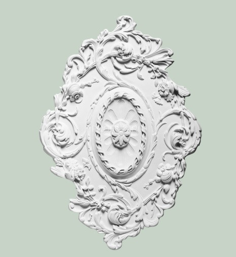 Потолочная розетка Orac Decor R22 белая полиуретан 775х530 мм