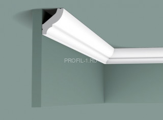 Потолочный плинтус Orac Decor Durofoam CB501N белый полистирол 41х35 мм 2м