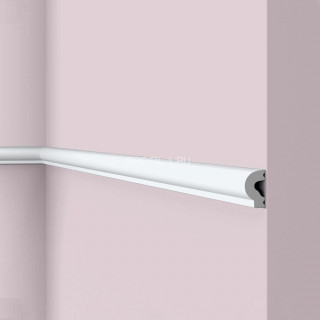 Молдинг NMC Walstyl WL13 белый полистирол 14х25 мм 200 см