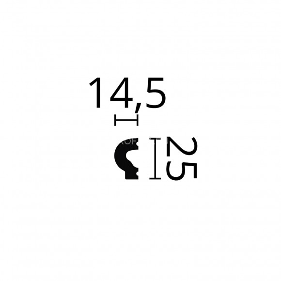 Молдинг NMC Walstyl WL13 белый полистирол 14х25 мм 200 см Молдинг NMC Walstyl WL13 белый полистирол 14х25 мм 200 см