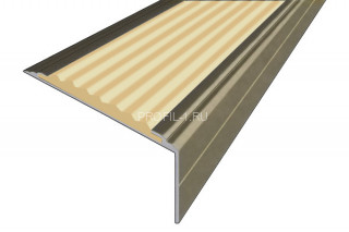 Противоскользящий порог алюминиевый угловой 26х50 мм АУ-50-Анод шампань-бежевый 2,0 м Противоскользящий порог алюминиевый угловой 26х50 мм АУ-50-Анод шампань-бежевый 2,0 м