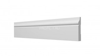 Напольный плинтус Decor-Dizayn DD48 полистирол белый, под покраску 82х11х2000 мм