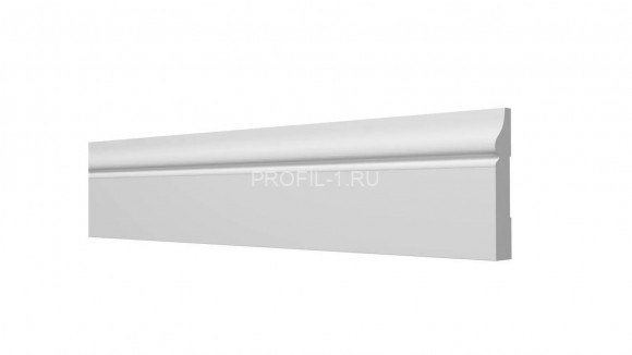 Напольный плинтус Decor-Dizayn DD48 полистирол белый, под покраску 82х11х2000 мм