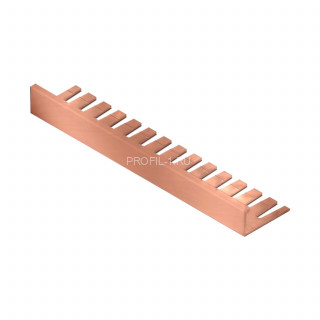 Профиль L-образный гибкий алюминий 8мм NEEXY PV04-49-MT медь матовая 2.7м